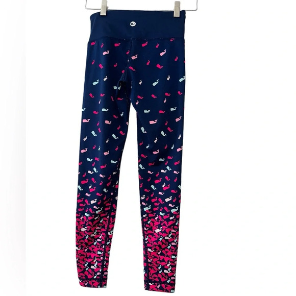 Vineyard vines women’s blue whale print performance leggings sz XXS - Picture 2 of 4